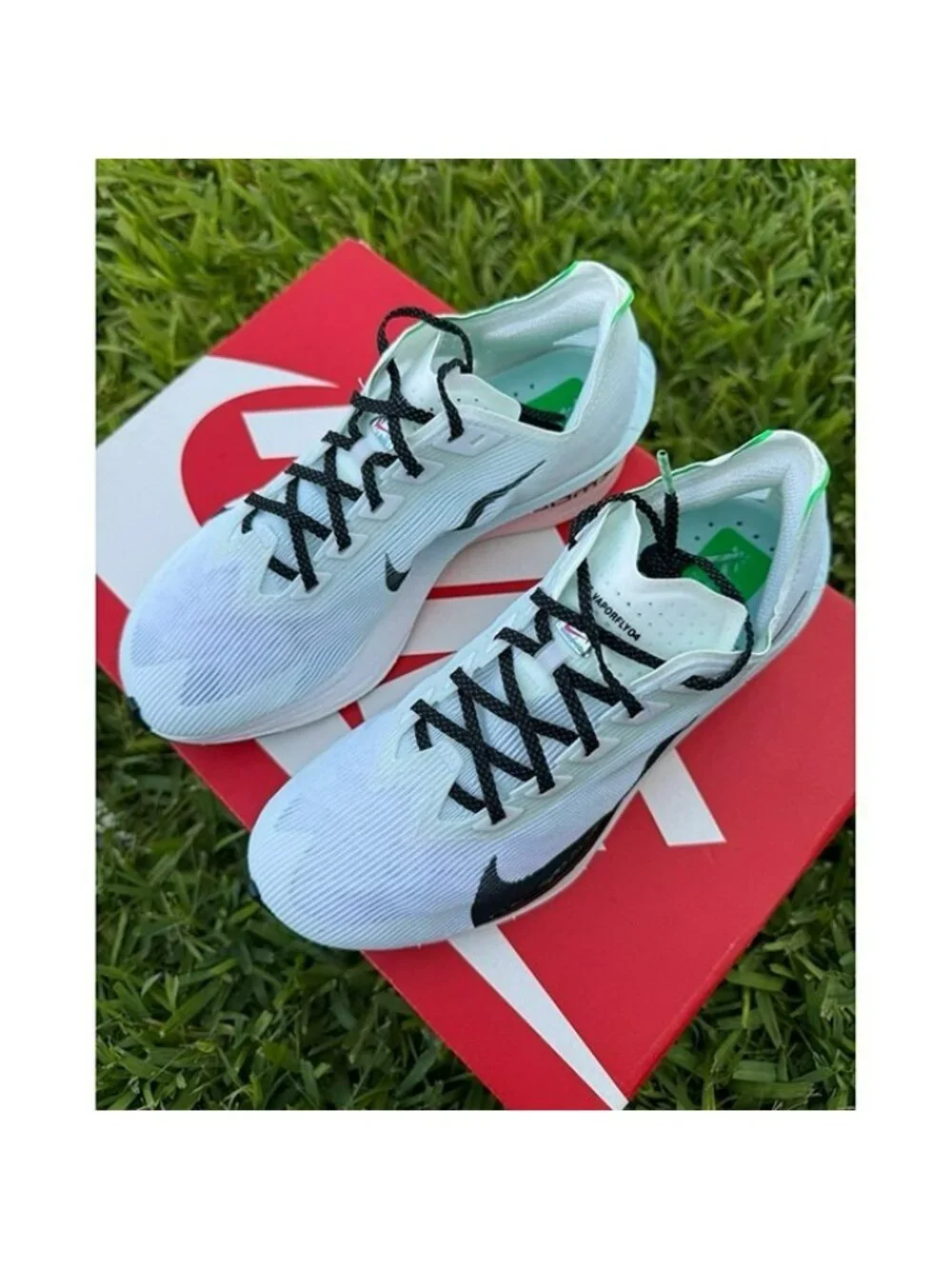 8.5 men’s Nike W ZoomX Vaporfly Next% 4 White Black Hyper Pink HF6412 101